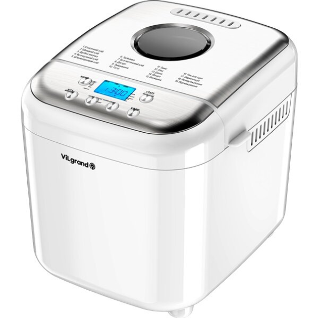 Хлібопічка ViLgrand VBM 6091 White Europe