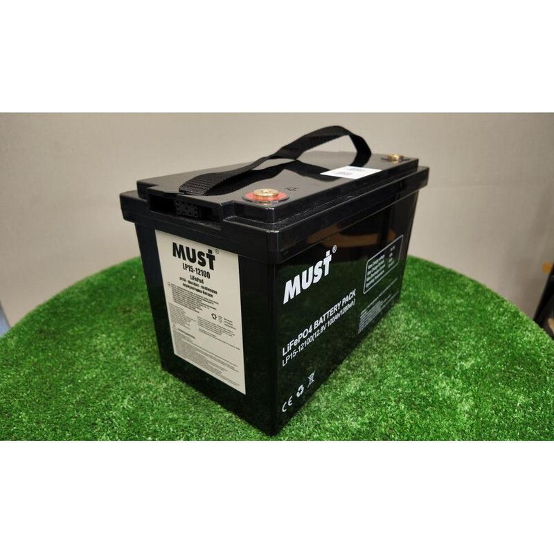 Аккумулятор LiFePO4  Must LP15-12100 BT (4S 12V/100Ah Dis/Ch: 100A/100A) - фото 1