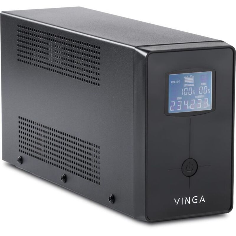 ДБЖ Vinga LCD 1200VA metal case (VPC-1200M) - фото 1