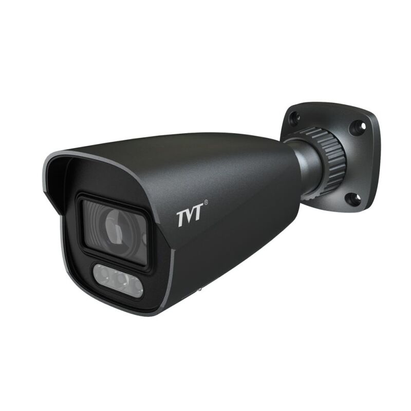 IP-видеокамера 6Mp TVT TD-9462E4(D/PE/AW3) Black f=2.8mm, ІЧ+LED-подстветка, с микрофоном