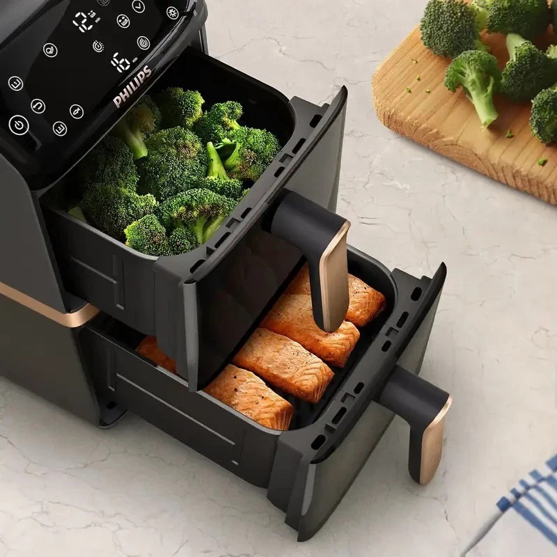Мультипіч Philips Ovi Stacked Dual Basket Series 4000 NA462/70 Europe - фото 4 Мультипіч Philips Ovi Stacked Dual Basket Series 4000 NA462/70 Europe - фото 4