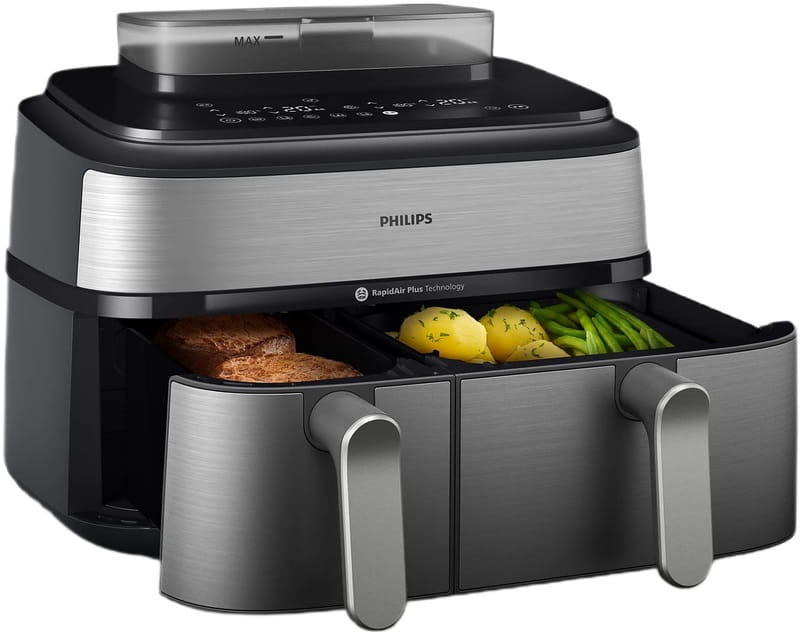 Мультипечь Philips Dual Basket Airfryer 5000 Series NA555/00 Europe - фото 1 Мультипечь Philips Dual Basket Airfryer 5000 Series NA555/00 Europe - фото 1