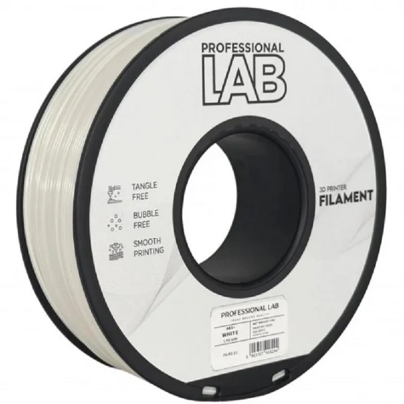 Філамент Professional Lab ABS+ 1,75mm 1kg White (FG-P2-E1)