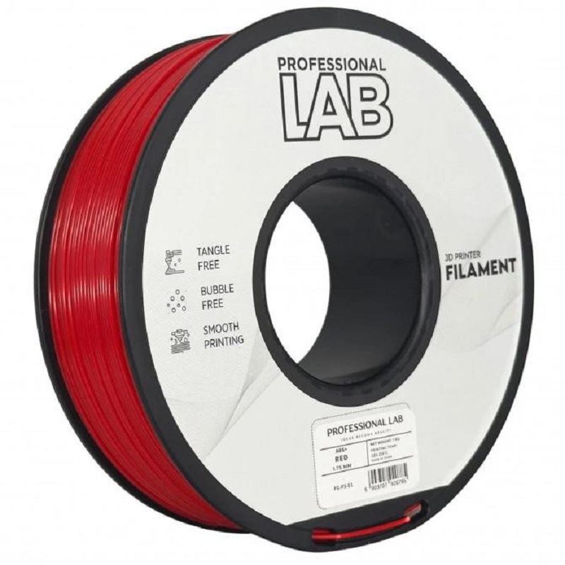 Філамент Professional Lab ABS+ 1,75mm 1kg Red (FG-P5-E1)