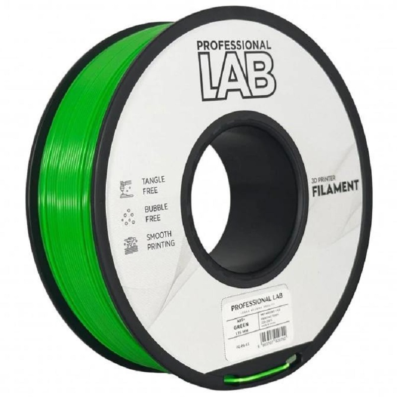 Філамент Professional Lab ABS+ 1,75mm 1kg Green (FG-P6-E1)
