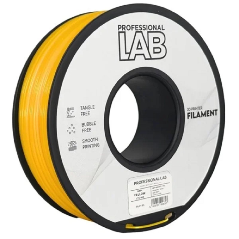 Філамент Professional Lab ABS+ 1,75mm 1kg Yellow (FG-P7-E1)