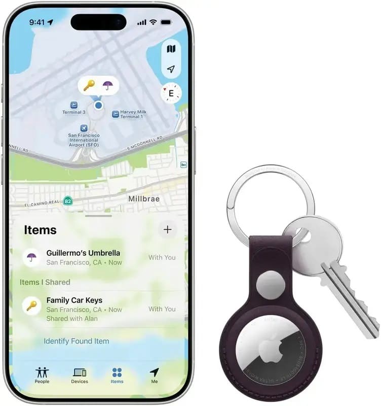 Поисковый брелок Apple AirTag 2nd Gen 1 pack (MFE94) - фото 3 Поисковый брелок Apple AirTag 2nd Gen 1 pack (MFE94) - фото 3