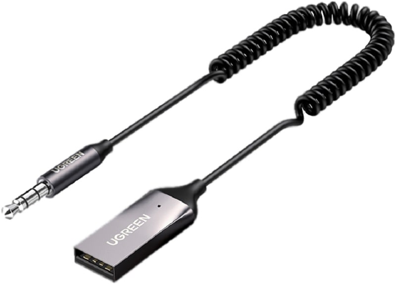 Bluetooth-ресивер UGREEN CM309 Bluetooth Car Receiver Aux with Mic Space Gray (UGR-70601)