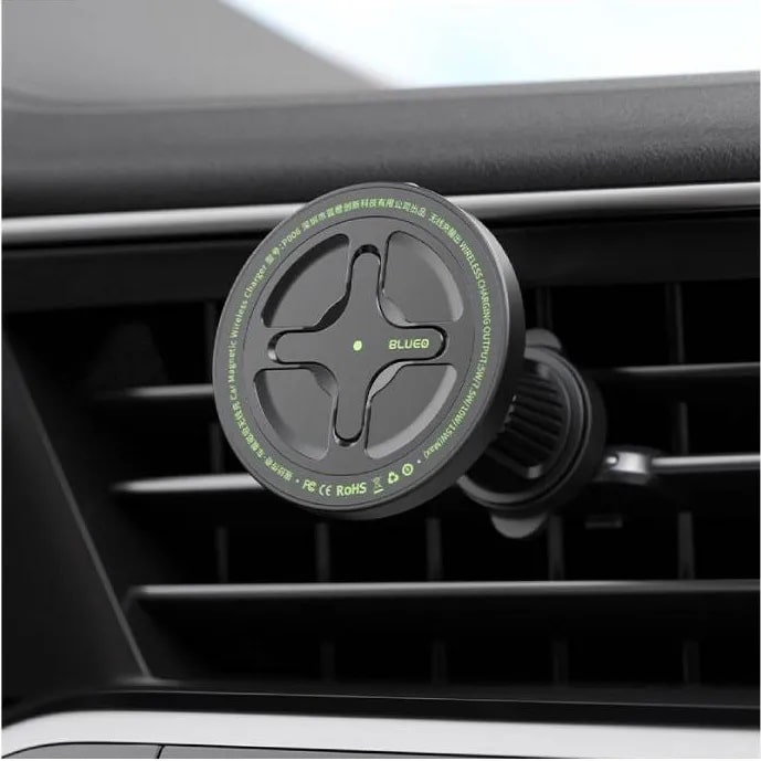 Автомобильный держатель с беспроводной зарядкой Blueo Ape Legend with MagSafe (black) - фото 1 Автомобильный держатель с беспроводной зарядкой Blueo Ape Legend with MagSafe (black) - фото 1