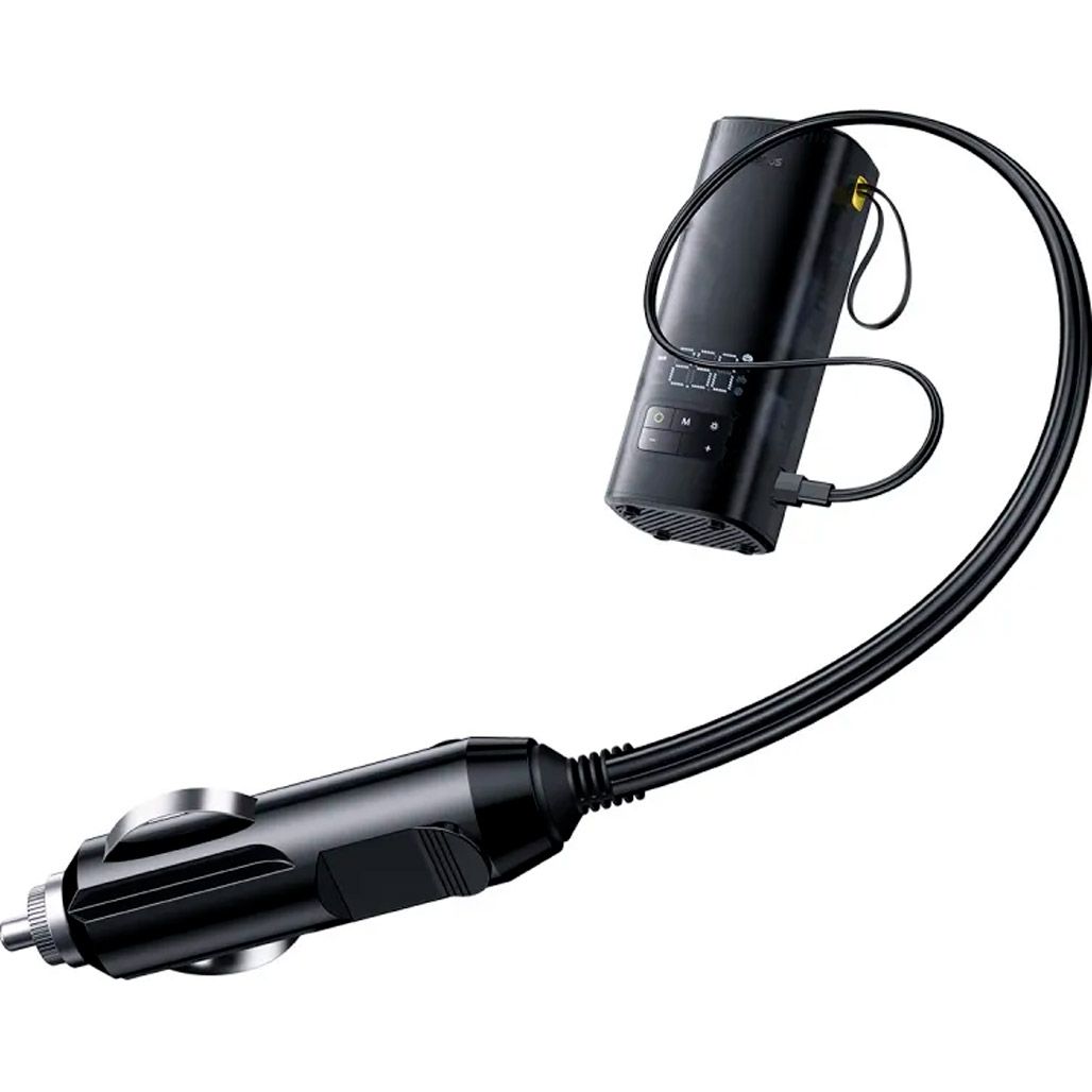 Автомобільний насос Baseus SuperMini Mega Series Double Cylinder Air Inflator Cluster Black (C11123202111-00) - фото 1 Автомобільний насос Baseus SuperMini Mega Series Double Cylinder Air Inflator Cluster Black (C11123202111-00) - фото 1