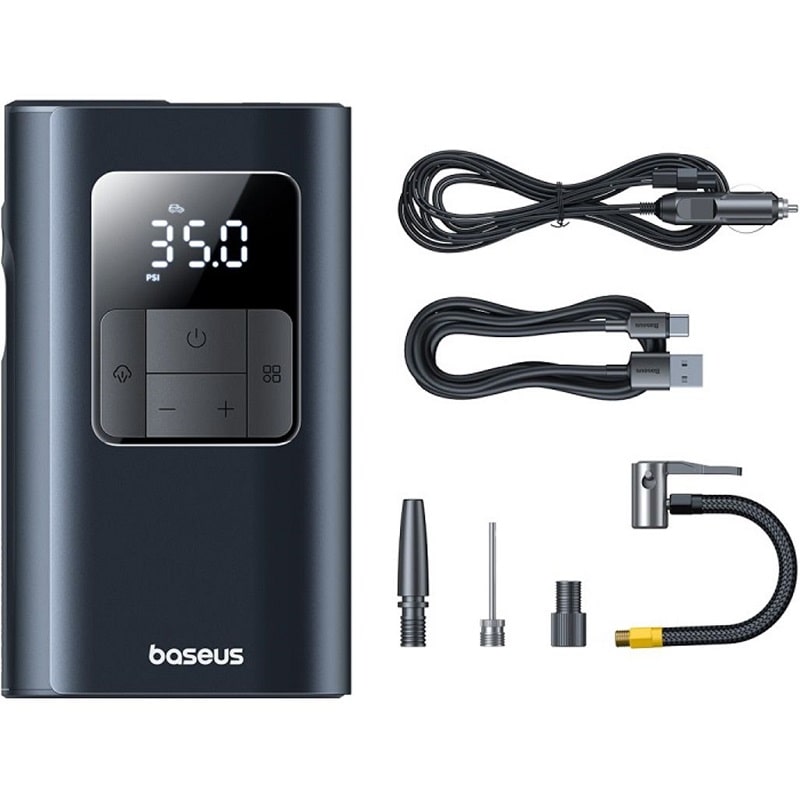 Автомобильный насос Baseus PrimeTrip VA1 Wired and Wireless 2-in-1 Tire Inflator Cosmic Black (C11169001121-00) - фото 1 Автомобильный насос Baseus PrimeTrip VA1 Wired and Wireless 2-in-1 Tire Inflator Cosmic Black (C11169001121-00) - фото 1