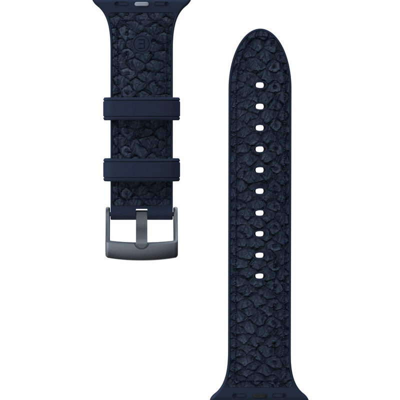 Ремінець Njord Salmon Leather Strap Petrol for Apple Watch 41mm/40mm (SL14111)