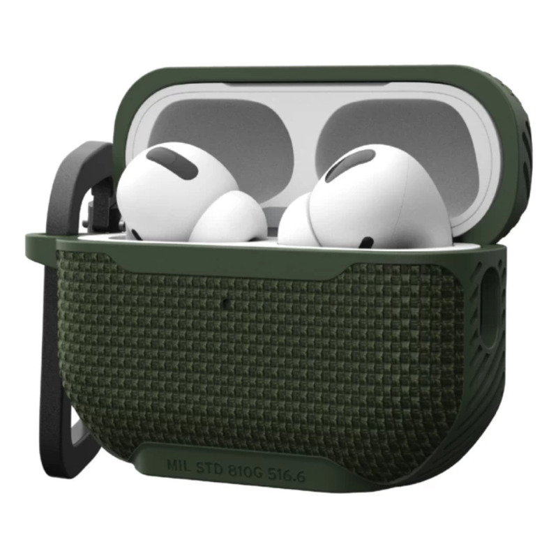 Чехол UAG для AirPods Pro (2nd Gen) Metropolis, Olive Drab (104125117272) - фото 3