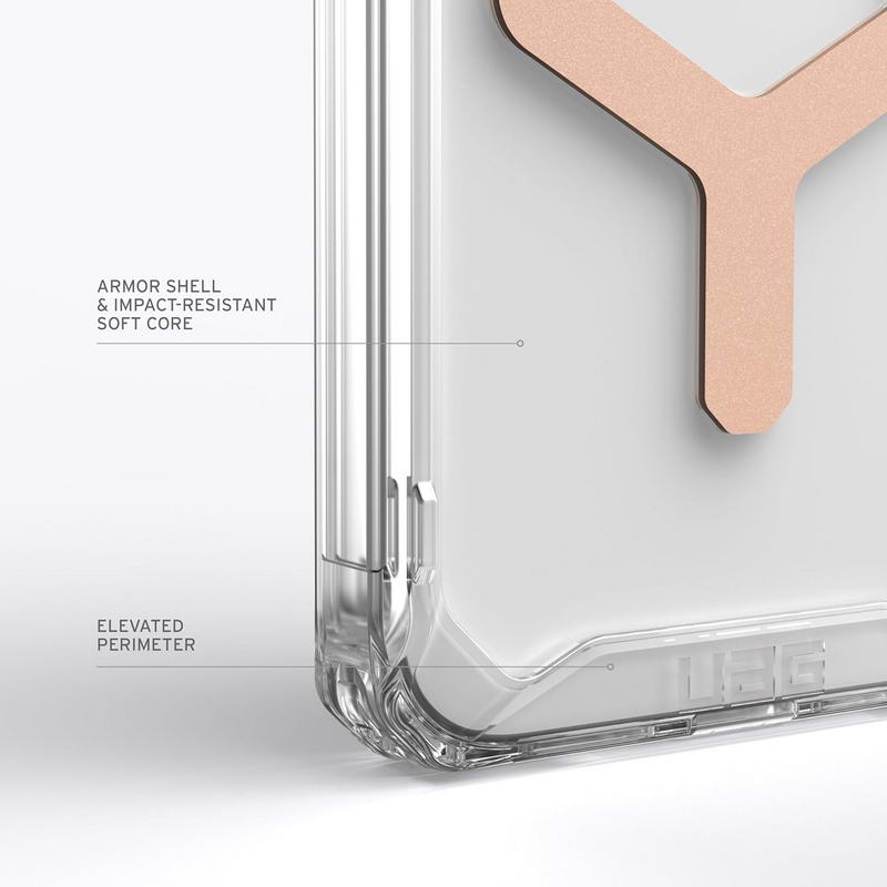 Чохол UAG для Apple Iphone 15 Pro Plyo Magsafe, Ice/Rose Gold (114286114348) - фото 2 Чохол UAG для Apple Iphone 15 Pro Plyo Magsafe, Ice/Rose Gold (114286114348) - фото 2