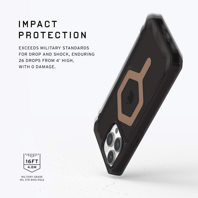 Чохол UAG для Apple Iphone 15 Pro Max Plyo Magsafe, Black/Bronze (114305114085) - фото 3
