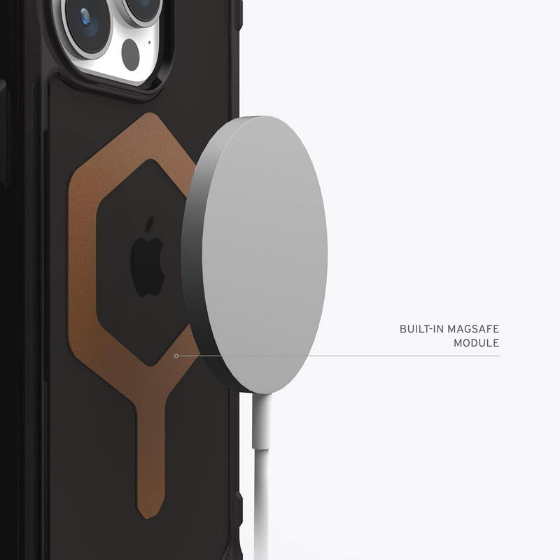 Чохол UAG для Apple Iphone 15 Pro Max Plyo Magsafe, Black/Bronze (114305114085) - фото 4