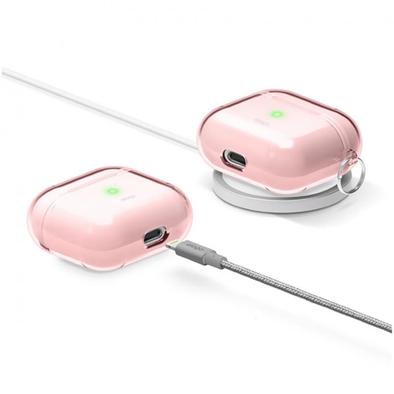 Чехол Elago Clear Case Lovely Pink for Airpods 3rd Gen (EAP3CL-HANG-LPK) - фото 1