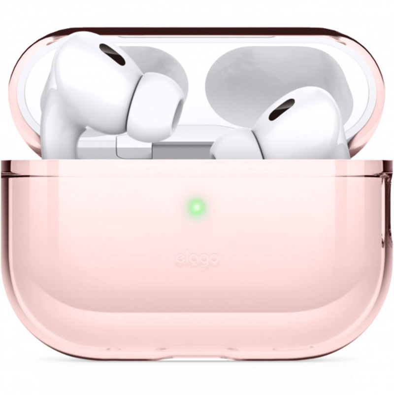 Чехол Elago Clear Case with Nylon Lanyard Lovely Pink for Airpods Pro 2nd Gen (EAPP2CL-BA+ROSTR-LPK) - фото 1 Чехол Elago Clear Case with Nylon Lanyard Lovely Pink for Airpods Pro 2nd Gen (EAPP2CL-BA+ROSTR-LPK) - фото 1