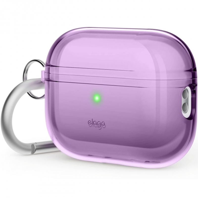 Чехол Elago Clear Hang Case Deep Purple for Airpods Pro 2nd Gen (EAPP2CL-HANG-DPU)
