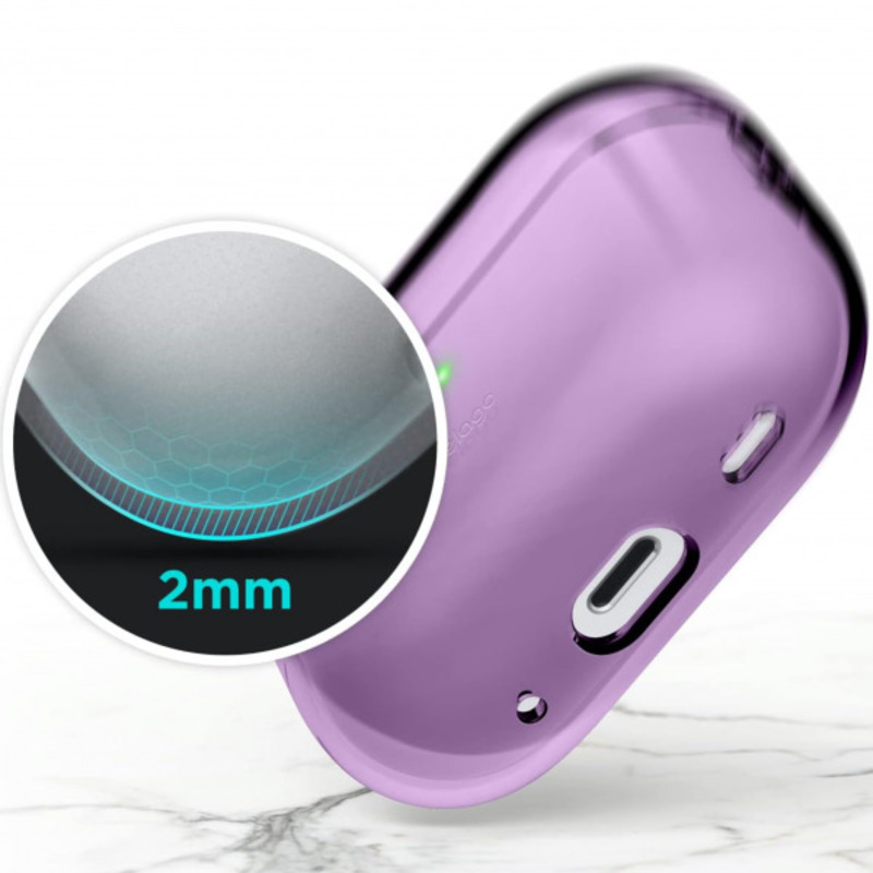 Чехол Elago Clear Hang Case Deep Purple for Airpods Pro 2nd Gen (EAPP2CL-HANG-DPU) - фото 3 Чехол Elago Clear Hang Case Deep Purple for Airpods Pro 2nd Gen (EAPP2CL-HANG-DPU) - фото 3