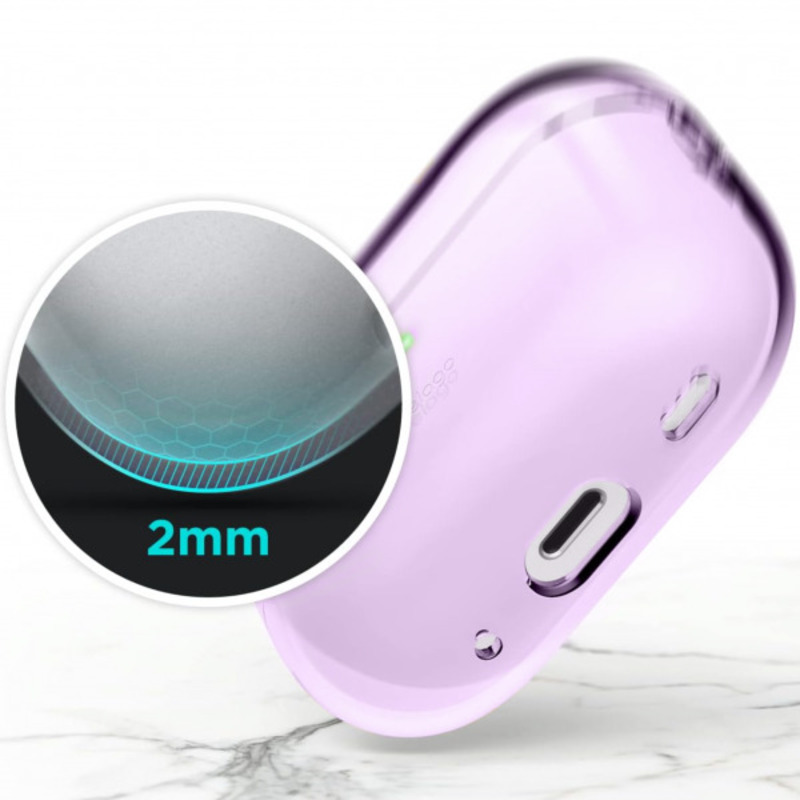 Чохол Elago Clear Hang Case Lavender for Airpods Pro 2nd Gen (EAPP2CL-HANG-LV) - фото 3