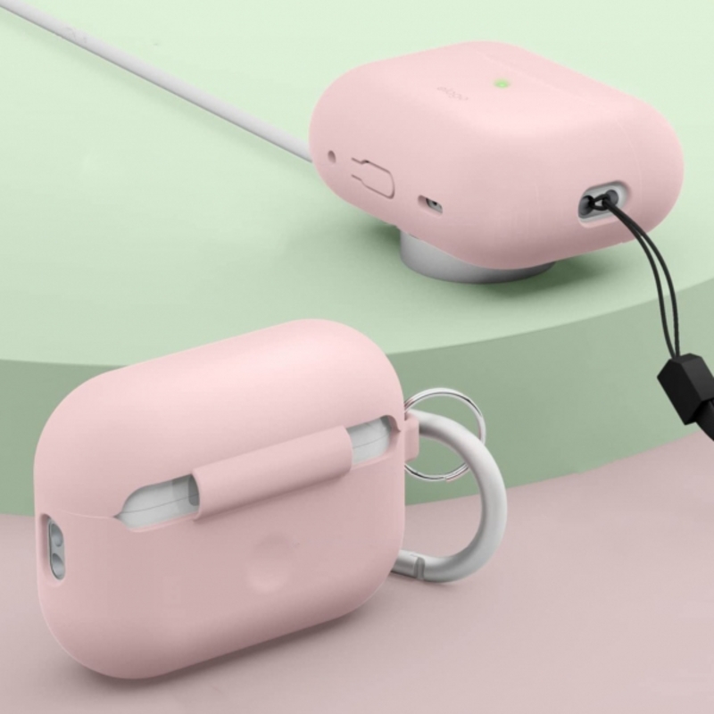 Чехол Elago Silicone Hang Case Lovely Pink for Airpods Pro 2nd Gen (EAPP2SC-HANG-LPK) - фото 2 Чехол Elago Silicone Hang Case Lovely Pink for Airpods Pro 2nd Gen (EAPP2SC-HANG-LPK) - фото 2