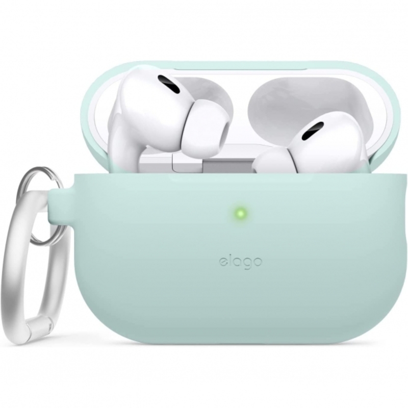 Чехол Elago Silicone Hang Case Mint for Airpods Pro 2nd Gen (EAPP2SC-HANG-MT) - фото 1