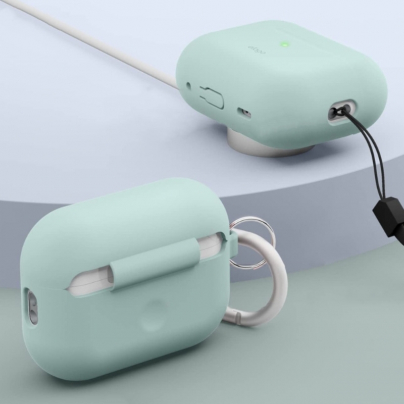 Чехол Elago Silicone Hang Case Mint for Airpods Pro 2nd Gen (EAPP2SC-HANG-MT) - фото 3