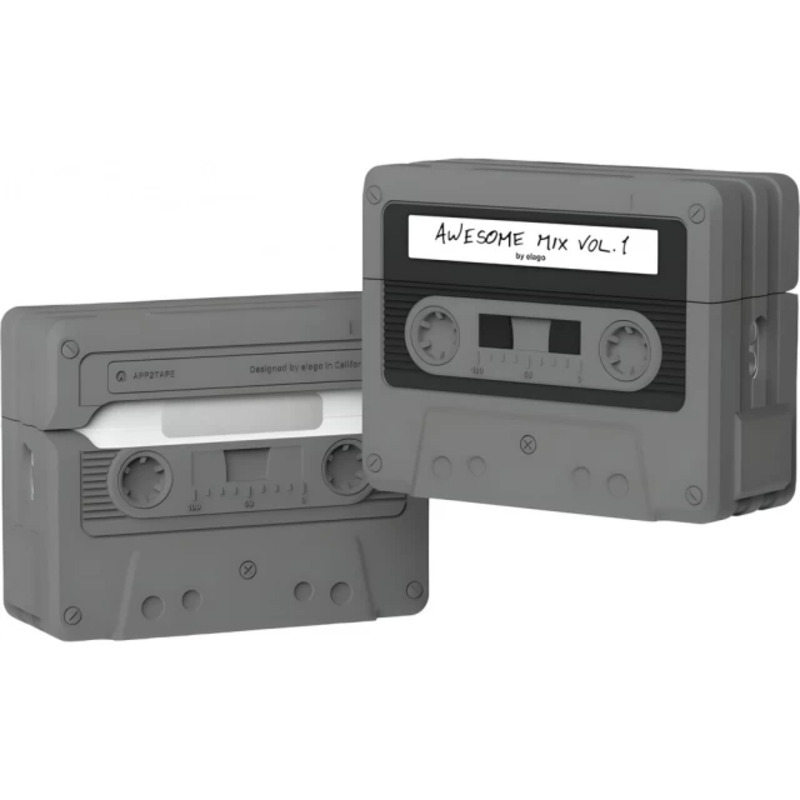 Чехол Elago Cassette Tape Case Black for Airpods Pro 2nd Gen (EAPP2TAPE-BK+STR-BK) - фото 1 Чехол Elago Cassette Tape Case Black for Airpods Pro 2nd Gen (EAPP2TAPE-BK+STR-BK) - фото 1