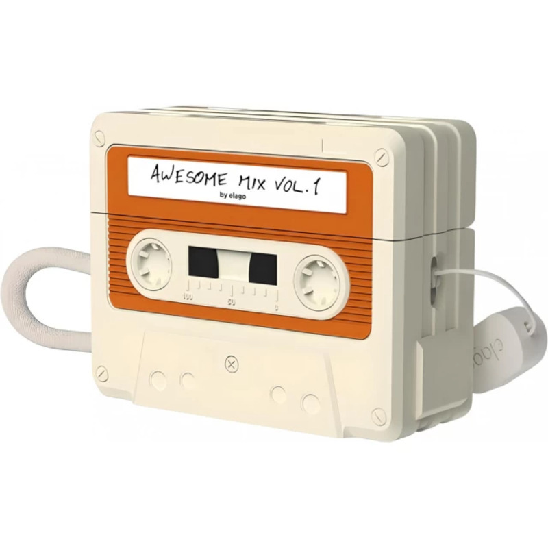 Чехол Elago Cassette Tape Case Classic White for Airpods Pro 2nd Gen (EAPP2TAPE-CWHRD+STR-IV)
