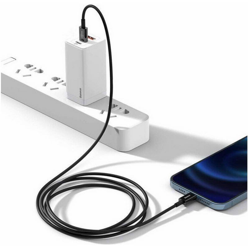 Кабель Baseus Superior Series Fast Charging Type-C to Lightning PD 20W 1m Black (CATLYS-A01) - фото 1