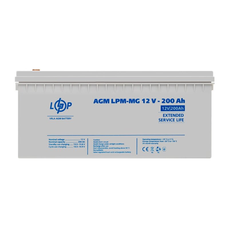 Акумулятор мультигелевий LogicPower LPM-MG 12 - 200 AH (3875)