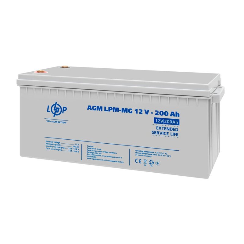 Акумулятор мультигелевий LogicPower LPM-MG 12 - 200 AH (3875) - фото 1 Акумулятор мультигелевий LogicPower LPM-MG 12 - 200 AH (3875) - фото 1