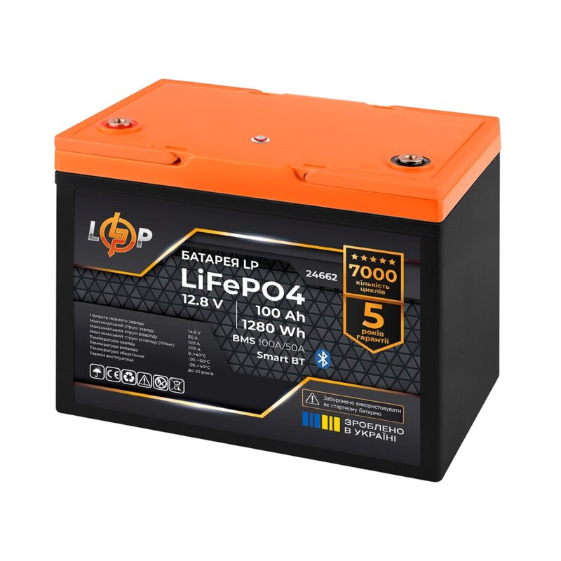 Аккумулятор LogicPower LiFePO4 12,8V 100Ah (37476) - фото 1