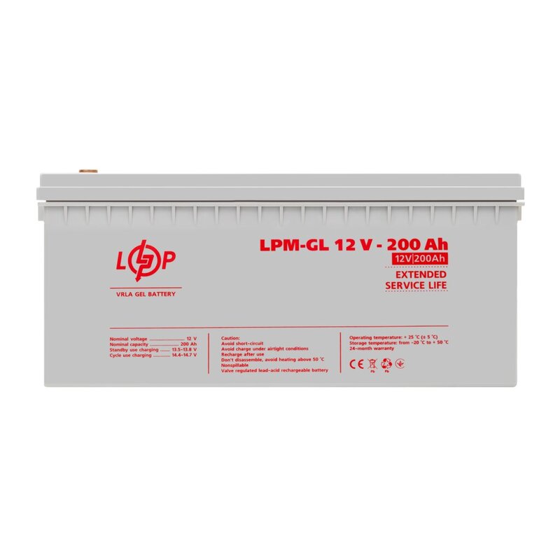 Акумулятор гелевий LogicPower LPM-GL 12 - 200 AH (4156)