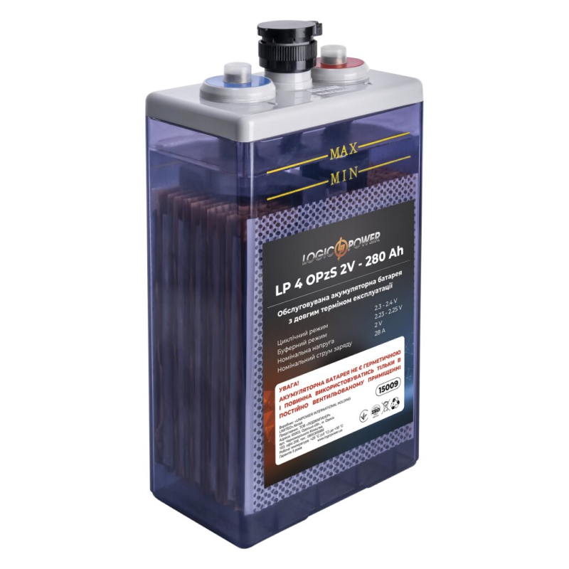 Акумуляторна батарея LogicPower LP 400PZS 2 - 280 AH (15009) - фото 1 Акумуляторна батарея LogicPower LP 400PZS 2 - 280 AH (15009) - фото 1