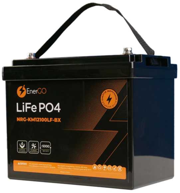 Аккумуляторная батарея LiFeP04 Bluetooth EnerGo NRG-KM12100LF-BX-BT Europe