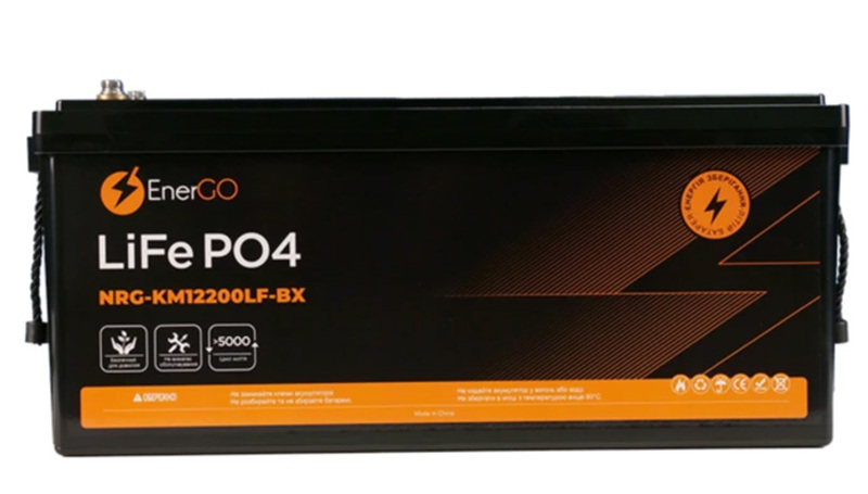 Аккумуляторная батарея LiFeP04 Bluetooth EnerGo NRG-KM12200LF-BX-BT Europe