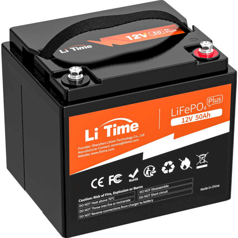 Акумулятор LiFePo4 Litime 12.8V-50Ah 640Wh (L12V50-BASIC-4-A38)
