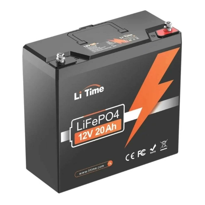 Акумулятор LiTimе LiFePO4 12V20Ah, BMS 20A (MAX 80A 1sec)
