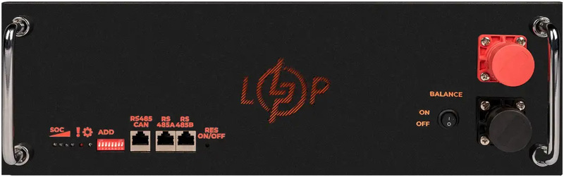 Аккумулятор LogicPower LiFePO4 51,2V - 100 Ah (5120Wh) (BMS SP 100A/50А) RM RS485/CAN LCD BL