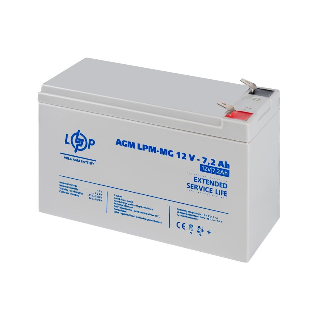 Акумулятор мультигелевий LogicPower AGM LPM-MG 12 - 7,2 AH (6553) - фото 2