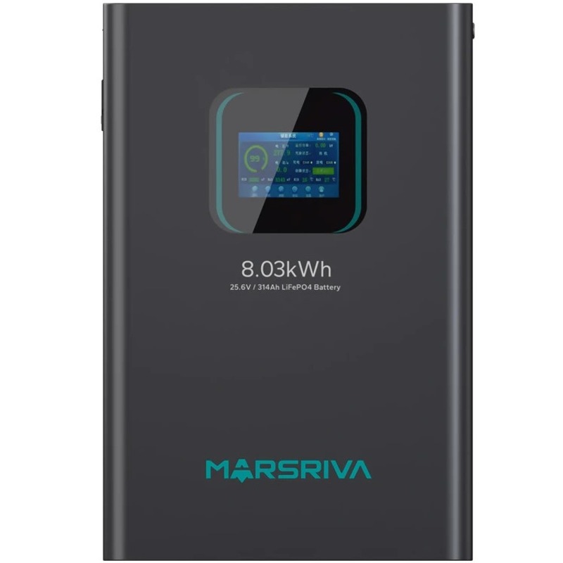 Акумуляторна батарея Marsriva LiFePO4, 25.6V/314Ah, 8.03kWh, MR-LBP24-314-WMT