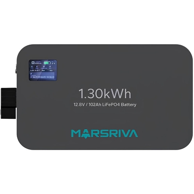 Акумуляторна батарея Marsriva LiFePO4, 12.8V/102Ah, 1.30kWh, MR-LFP12-100-WMD