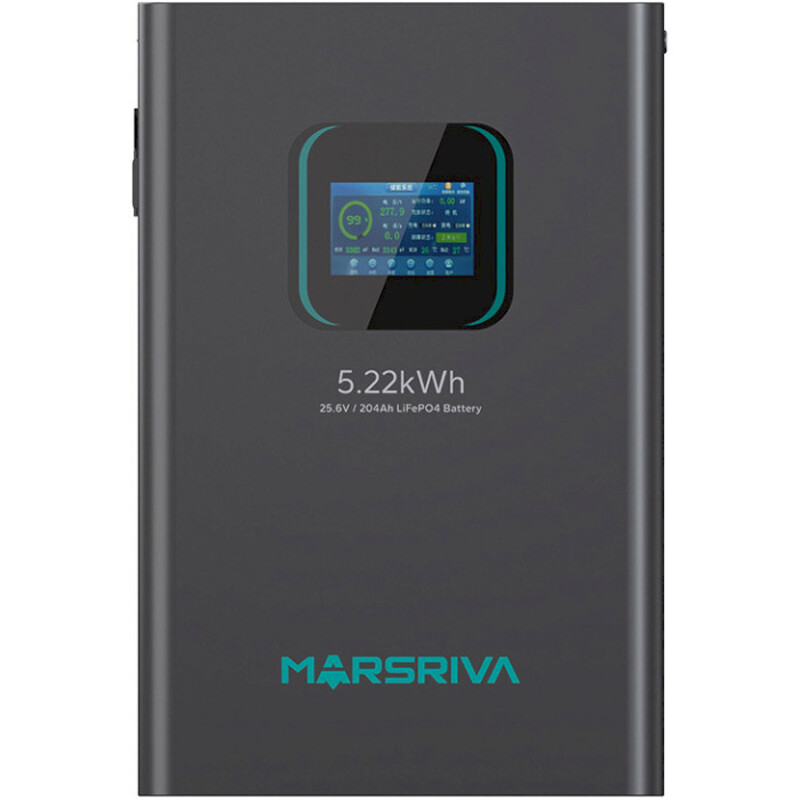 Акумуляторна батарея Marsriva LiFePO4, 25.6V/204Ah, 5.22KWH, MR-LFP24-200-WMD