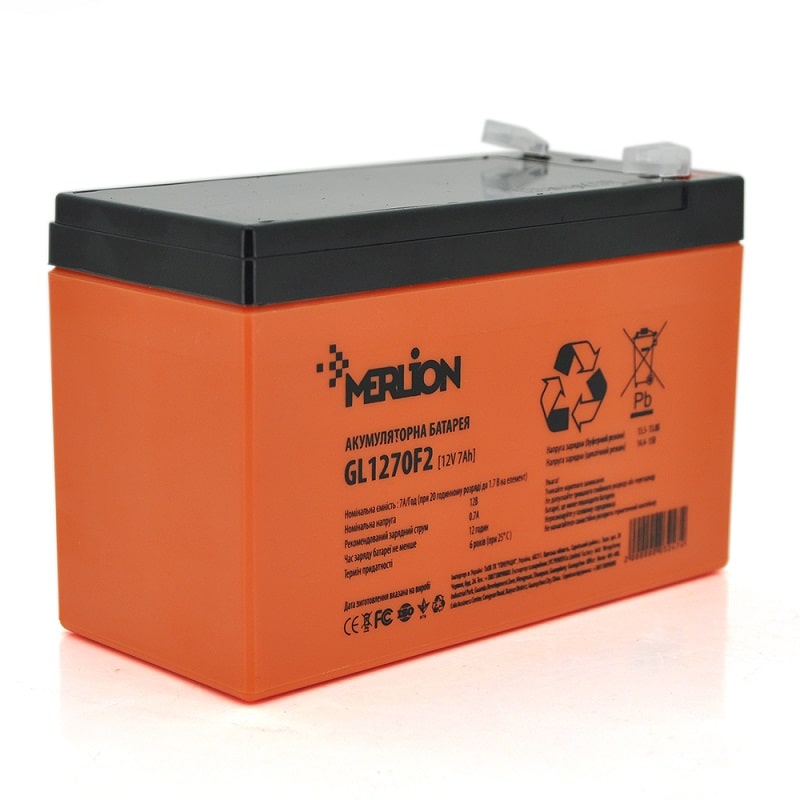 Аккумуляторная батарея MERLION GL1270F2 12 V 7Ah