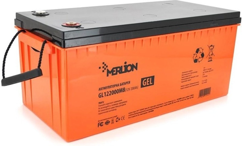 Акумулятор Merlion 12V-200 Ah GEL (GL122000M8)