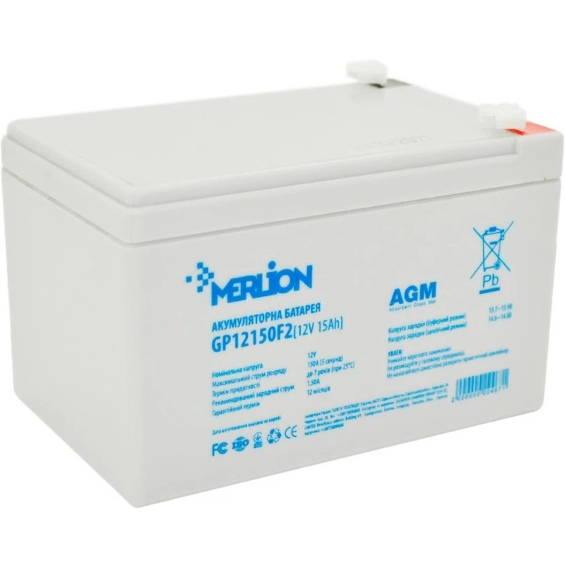 Батарея до ДБЖ Merlion 12V-15.0Ah (GP12150F2)
