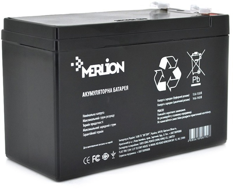 Аккумулятор Merlion GP1290F2B (12V/9Ah)