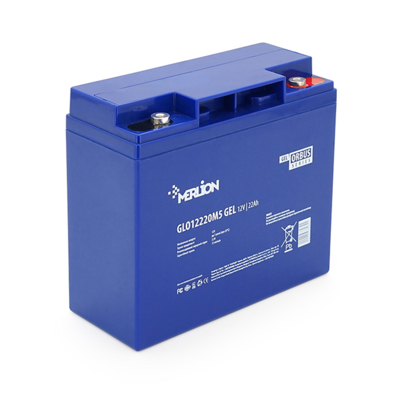 Акумуляторна батарея MERLION ORBUS GLO12220M5 12 V 22 Ah BLUE Q4